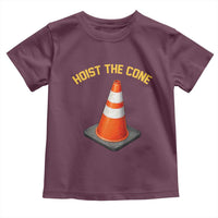 Vintage Hoist The Cone Victory Graphic Toddler T Shirt Funny Baseball Fan Pride Celebration IYKYK Meme