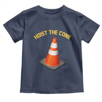 Vintage Hoist The Cone Victory Graphic Toddler T Shirt Funny Baseball Fan Pride Celebration IYKYK Meme