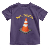 Vintage Hoist The Cone Victory Graphic Toddler T Shirt Funny Baseball Fan Pride Celebration IYKYK Meme