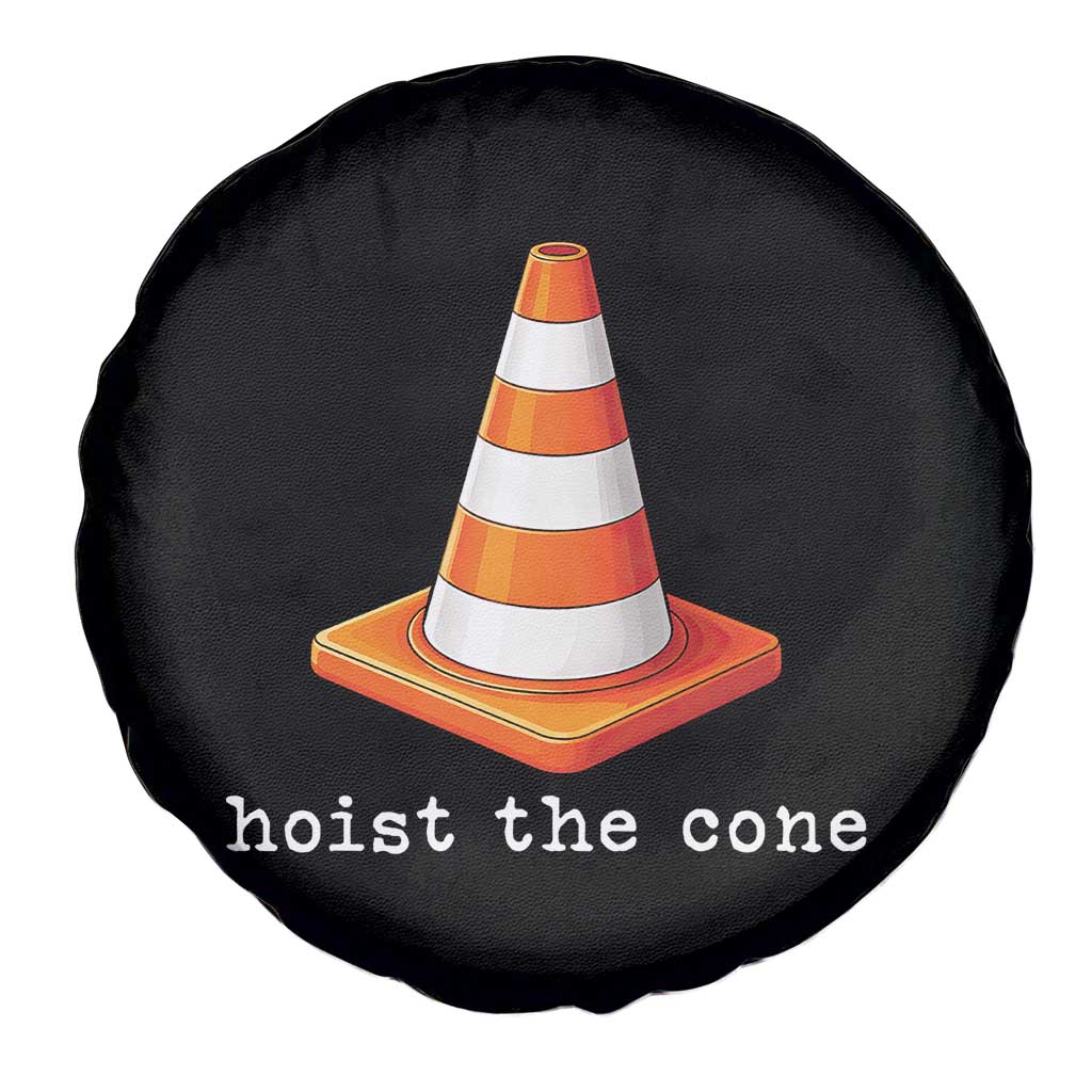 Minimalist Hoist The Cone Typography Spare Tire Cover Funny Baseball Fan Pride Celebration IYKYK Meme