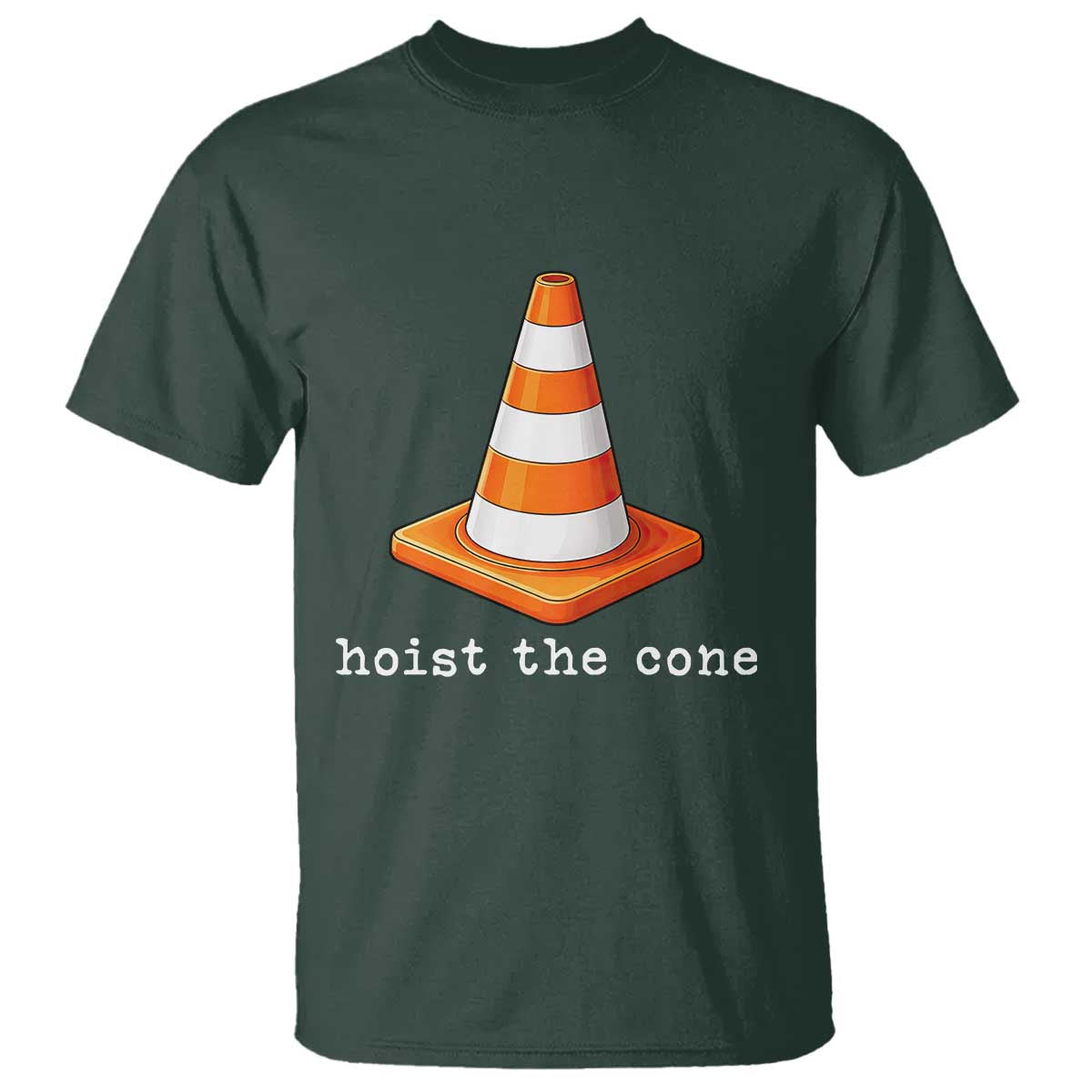 Minimalist Hoist The Cone Typography T Shirt Funny Baseball Fan Pride Celebration IYKYK Meme