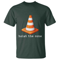 Minimalist Hoist The Cone Typography T Shirt Funny Baseball Fan Pride Celebration IYKYK Meme
