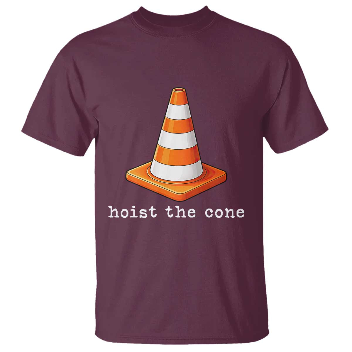 Minimalist Hoist The Cone Typography T Shirt Funny Baseball Fan Pride Celebration IYKYK Meme