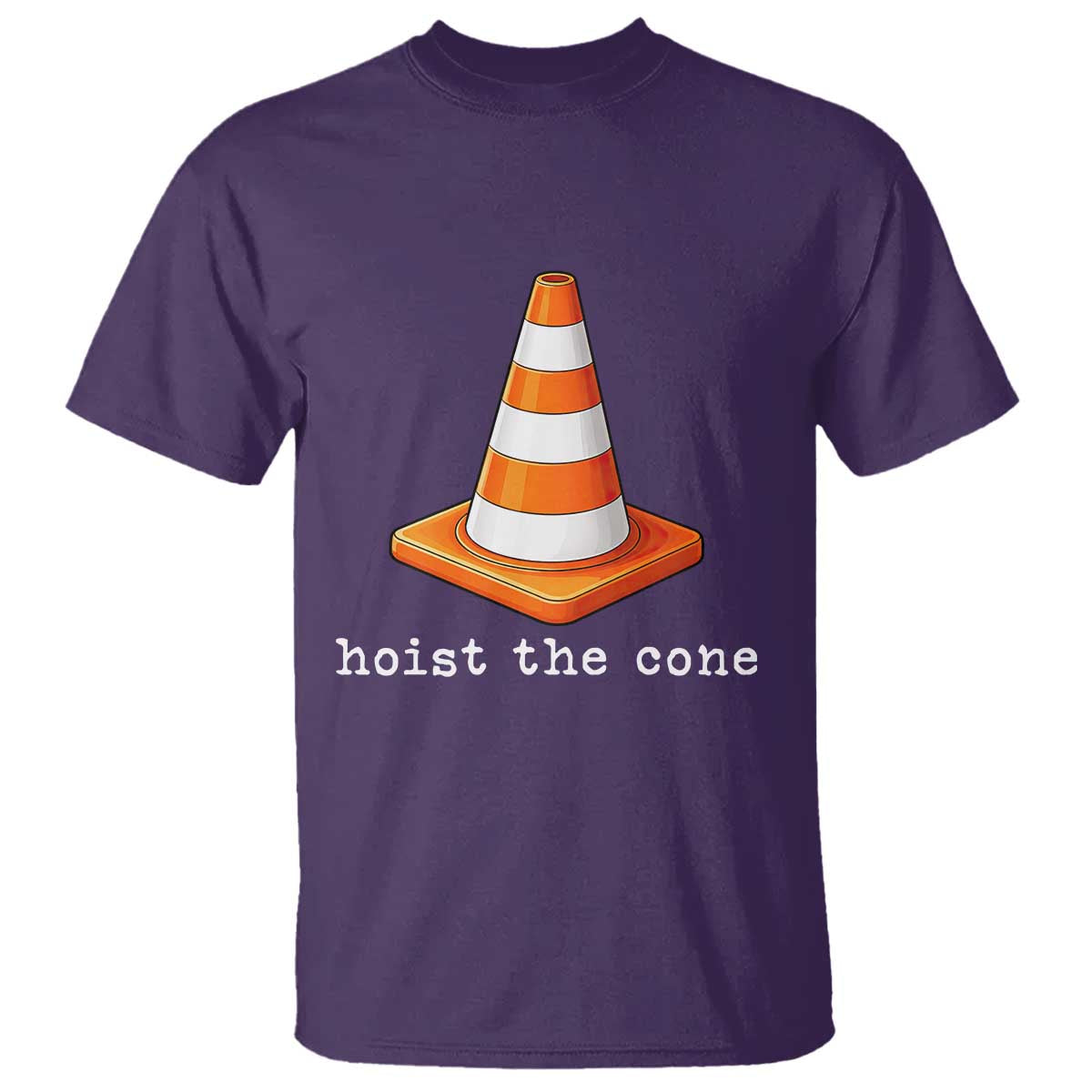 Minimalist Hoist The Cone Typography T Shirt Funny Baseball Fan Pride Celebration IYKYK Meme