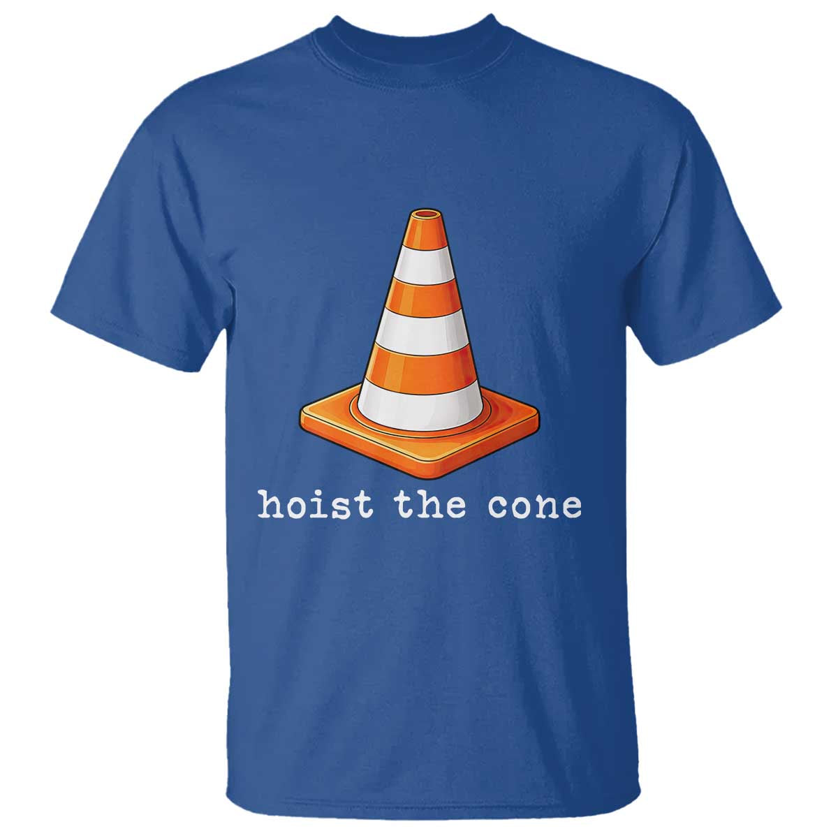 Minimalist Hoist The Cone Typography T Shirt Funny Baseball Fan Pride Celebration IYKYK Meme
