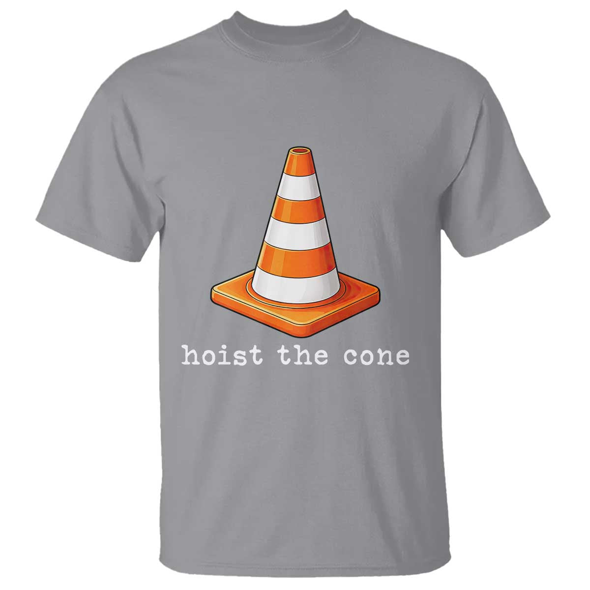 Minimalist Hoist The Cone Typography T Shirt Funny Baseball Fan Pride Celebration IYKYK Meme