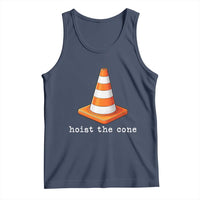 Minimalist Hoist The Cone Typography Tank Top Funny Baseball Fan Pride Celebration IYKYK Meme