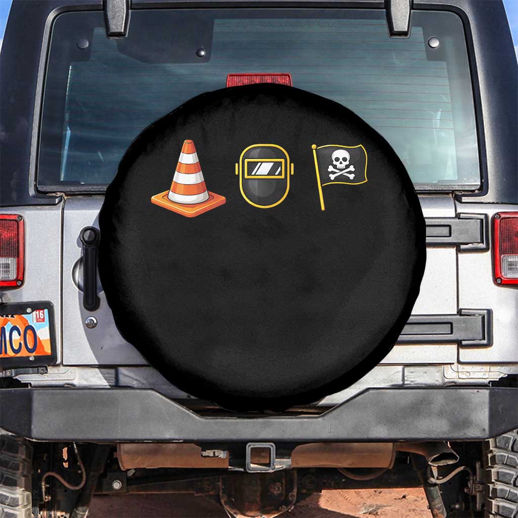 Pittsburgh Victory Icons Rebus Graphic IYKYK Meme Spare Tire Cover Hoist The Cone Welding Mask Jolly Roger Flag
