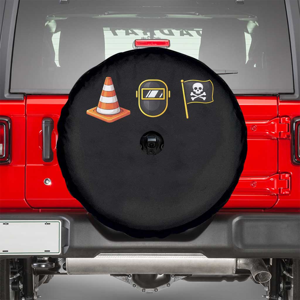 Pittsburgh Victory Icons Rebus Graphic IYKYK Meme Spare Tire Cover Hoist The Cone Welding Mask Jolly Roger Flag