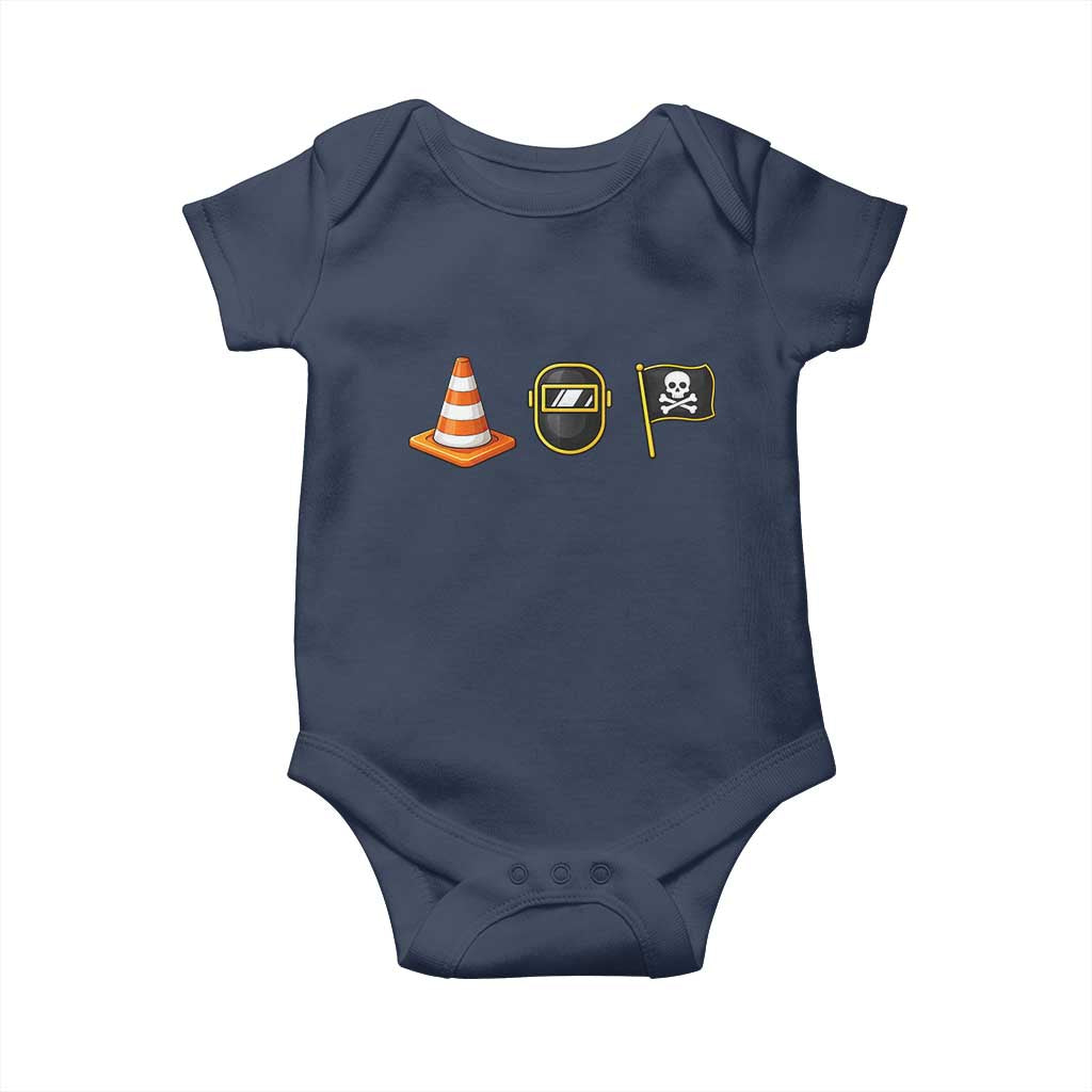 Pittsburgh Victory Icons Rebus Graphic IYKYK Meme Baby Onesie Hoist The Cone Welding Mask Jolly Roger Flag