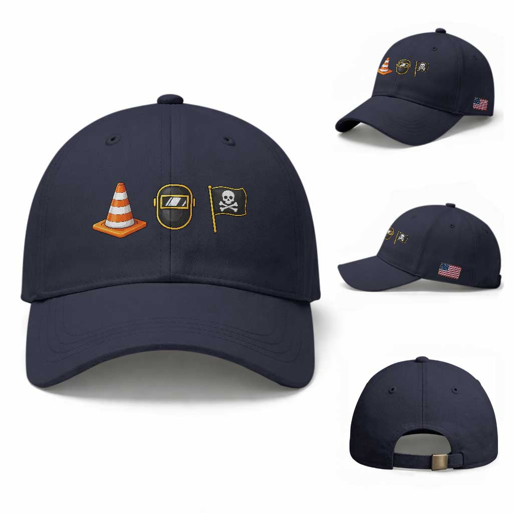 Pittsburgh Victory Icons Rebus Graphic IYKYK Meme Baseball Cap Hoist The Cone Welding Mask Jolly Roger Flag