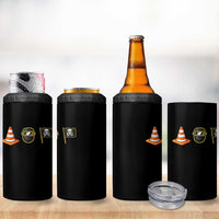 Pittsburgh Victory Icons Rebus Graphic IYKYK Meme 4 in 1 Can Cooler Tumbler Hoist The Cone Welding Mask Jolly Roger Flag