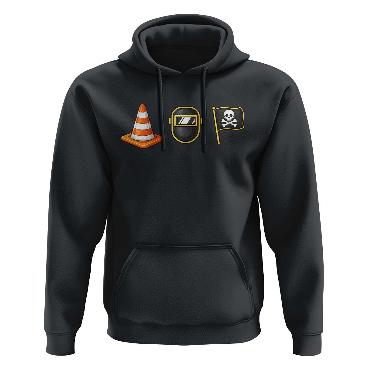 Pittsburgh Victory Icons Rebus Graphic IYKYK Meme Hoodie Hoist The Cone Welding Mask Jolly Roger Flag