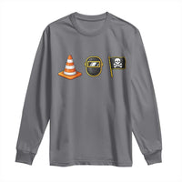 Pittsburgh Victory Icons Rebus Graphic IYKYK Meme Long Sleeve Shirt Hoist The Cone Welding Mask Jolly Roger Flag