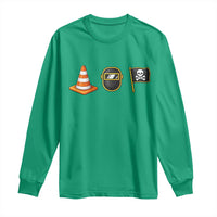 Pittsburgh Victory Icons Rebus Graphic IYKYK Meme Long Sleeve Shirt Hoist The Cone Welding Mask Jolly Roger Flag