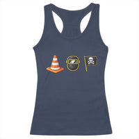 Pittsburgh Victory Icons Rebus Graphic IYKYK Meme Racerback Tank Top Hoist The Cone Welding Mask Jolly Roger Flag