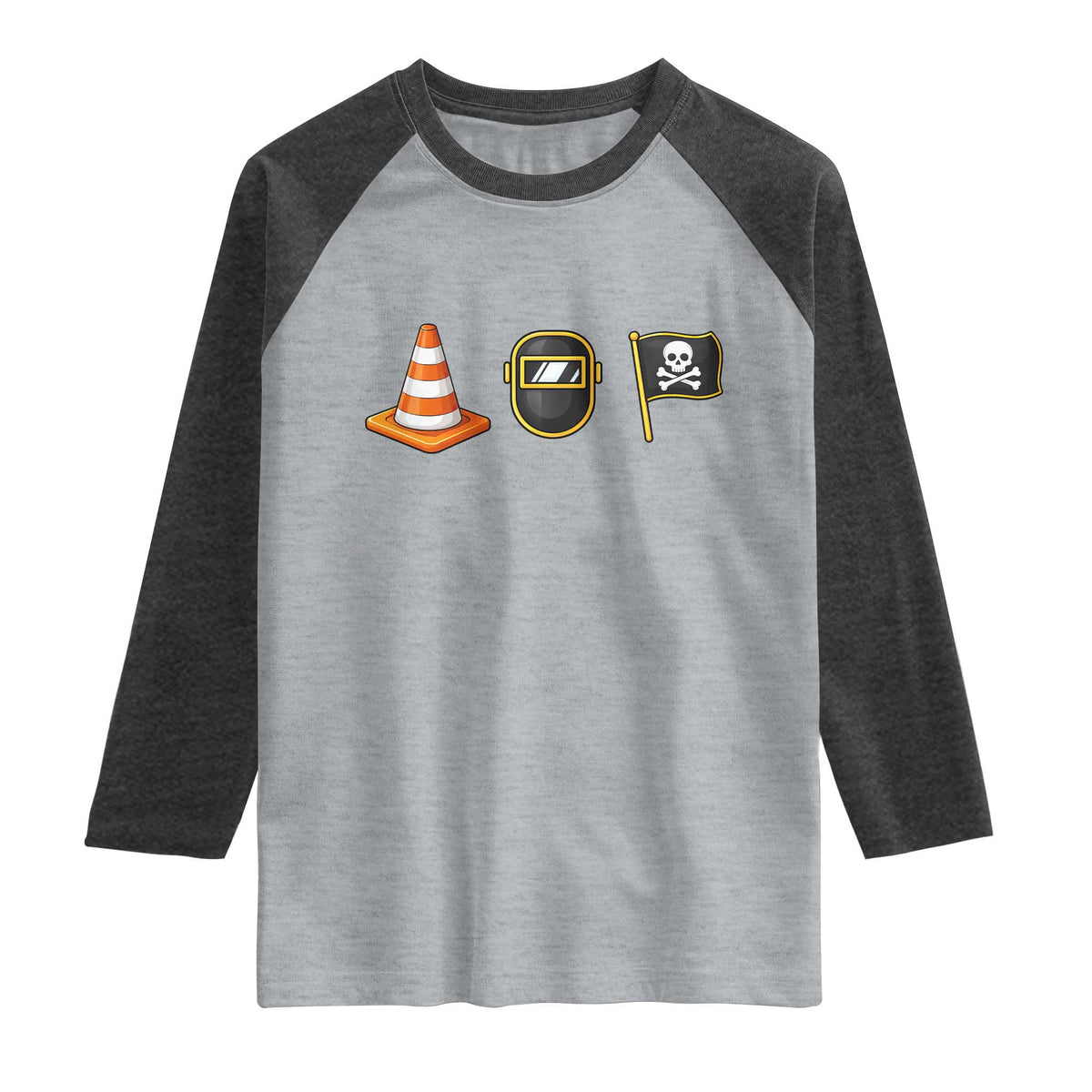 Pittsburgh Victory Icons Rebus Graphic IYKYK Meme Raglan Shirt Hoist The Cone Welding Mask Jolly Roger Flag
