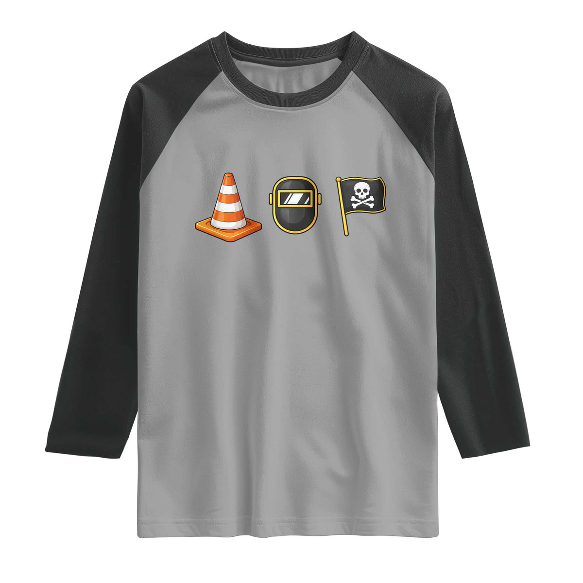 Pittsburgh Victory Icons Rebus Graphic IYKYK Meme Raglan Shirt Hoist The Cone Welding Mask Jolly Roger Flag