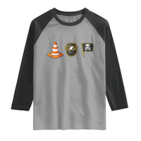 Pittsburgh Victory Icons Rebus Graphic IYKYK Meme Raglan Shirt Hoist The Cone Welding Mask Jolly Roger Flag