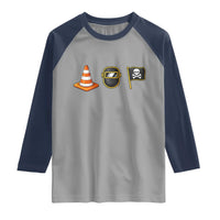Pittsburgh Victory Icons Rebus Graphic IYKYK Meme Raglan Shirt Hoist The Cone Welding Mask Jolly Roger Flag
