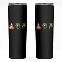 Pittsburgh Victory Icons Rebus Graphic IYKYK Meme Skinny Tumbler Hoist The Cone Welding Mask Jolly Roger Flag