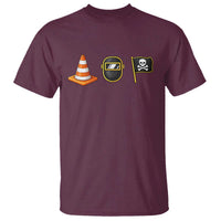 Pittsburgh Victory Icons Rebus Graphic IYKYK Meme T Shirt Hoist The Cone Welding Mask Jolly Roger Flag