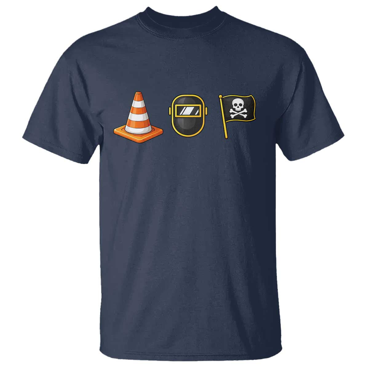 Pittsburgh Victory Icons Rebus Graphic IYKYK Meme T Shirt Hoist The Cone Welding Mask Jolly Roger Flag