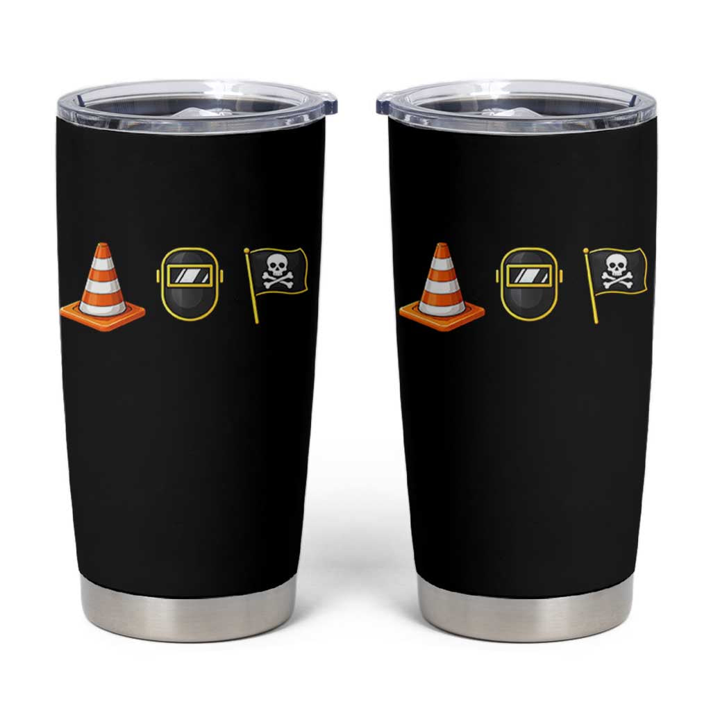 Pittsburgh Victory Icons Rebus Graphic IYKYK Meme Tumbler Cup Hoist The Cone Welding Mask Jolly Roger Flag