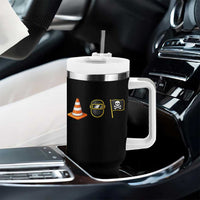 Pittsburgh Victory Icons Rebus Graphic IYKYK Meme Tumbler With Handle Hoist The Cone Welding Mask Jolly Roger Flag