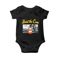 Pittsburgh Skyline Victory Hoist The Cone Meme Baby Onesie Funny Sports Fan Celebration