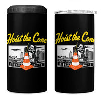 Pittsburgh Skyline Victory Hoist The Cone Meme 4 in 1 Can Cooler Tumbler Funny Sports Fan Celebration