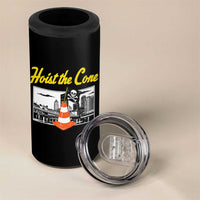 Pittsburgh Skyline Victory Hoist The Cone Meme 4 in 1 Can Cooler Tumbler Funny Sports Fan Celebration