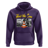Pittsburgh Skyline Victory Hoist The Cone Meme Hoodie Funny Sports Fan Celebration