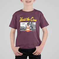 Pittsburgh Skyline Victory Hoist The Cone Meme T Shirt For Kid Funny Sports Fan Celebration