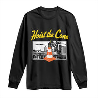 Pittsburgh Skyline Victory Hoist The Cone Meme Long Sleeve Shirt Funny Sports Fan Celebration