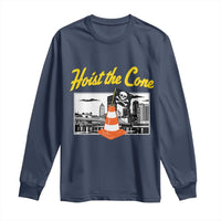Pittsburgh Skyline Victory Hoist The Cone Meme Long Sleeve Shirt Funny Sports Fan Celebration