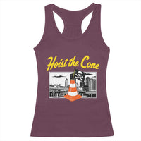 Pittsburgh Skyline Victory Hoist The Cone Meme Racerback Tank Top Funny Sports Fan Celebration
