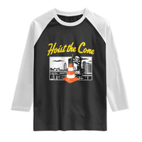 Pittsburgh Skyline Victory Hoist The Cone Meme Raglan Shirt Funny Sports Fan Celebration