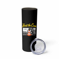 Pittsburgh Skyline Victory Hoist The Cone Meme Skinny Tumbler Funny Sports Fan Celebration