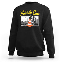 Pittsburgh Skyline Victory Hoist The Cone Meme Sweatshirt Funny Sports Fan Celebration