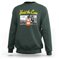 Pittsburgh Skyline Victory Hoist The Cone Meme Sweatshirt Funny Sports Fan Celebration