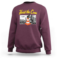 Pittsburgh Skyline Victory Hoist The Cone Meme Sweatshirt Funny Sports Fan Celebration