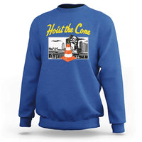 Pittsburgh Skyline Victory Hoist The Cone Meme Sweatshirt Funny Sports Fan Celebration