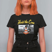 Pittsburgh Skyline Victory Hoist The Cone Meme T Shirt For Women Funny Sports Fan Celebration