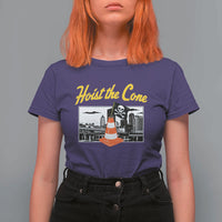 Pittsburgh Skyline Victory Hoist The Cone Meme T Shirt For Women Funny Sports Fan Celebration