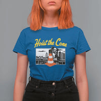 Pittsburgh Skyline Victory Hoist The Cone Meme T Shirt For Women Funny Sports Fan Celebration
