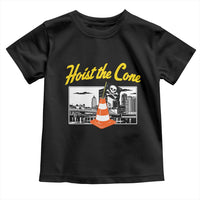 Pittsburgh Skyline Victory Hoist The Cone Meme Toddler T Shirt Funny Sports Fan Celebration