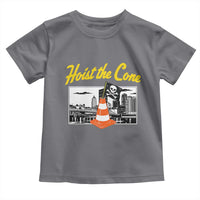 Pittsburgh Skyline Victory Hoist The Cone Meme Toddler T Shirt Funny Sports Fan Celebration