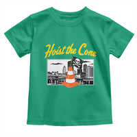 Pittsburgh Skyline Victory Hoist The Cone Meme Toddler T Shirt Funny Sports Fan Celebration