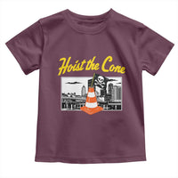Pittsburgh Skyline Victory Hoist The Cone Meme Toddler T Shirt Funny Sports Fan Celebration
